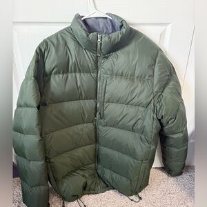 L.L. Bean Olive Puffer Jacket for Men